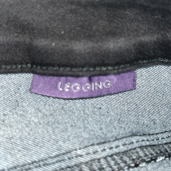 NYDJ  Leggings Lift Tuck Technology Black Jeans Style Zipper Size 20W - Picture 8 of 9